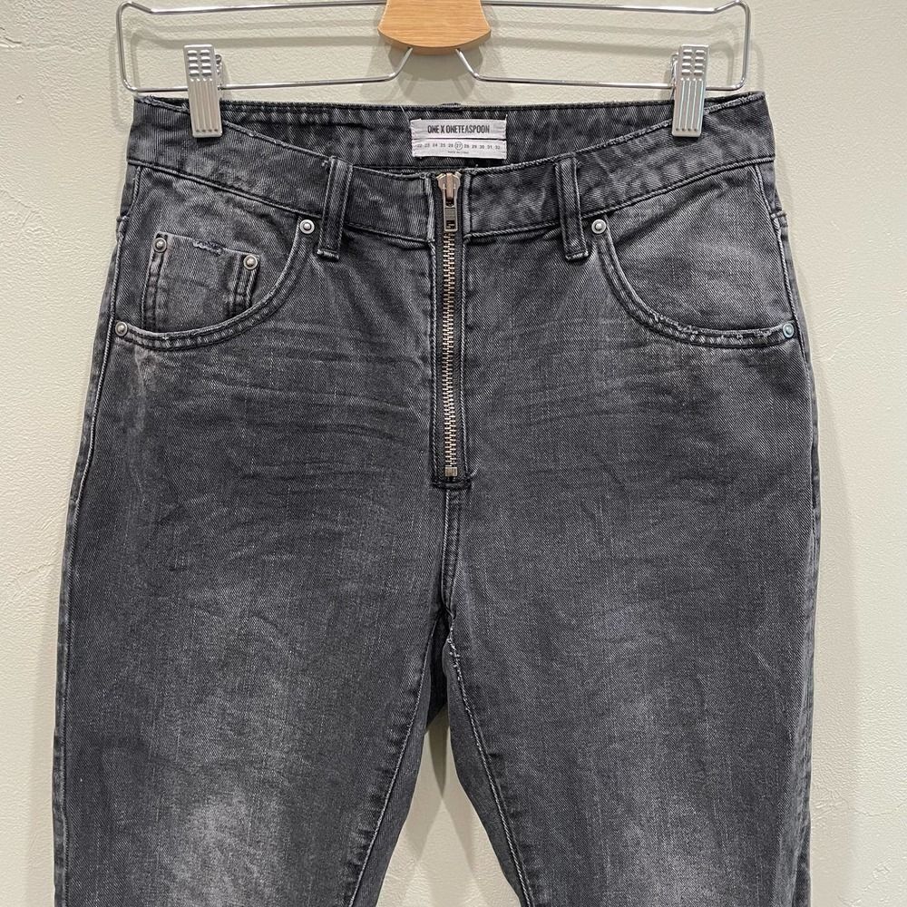 One Teaspoon High Waist Freebird Rigid Skinny Leg Jeans - Size: 27 - Picture 5 of 8